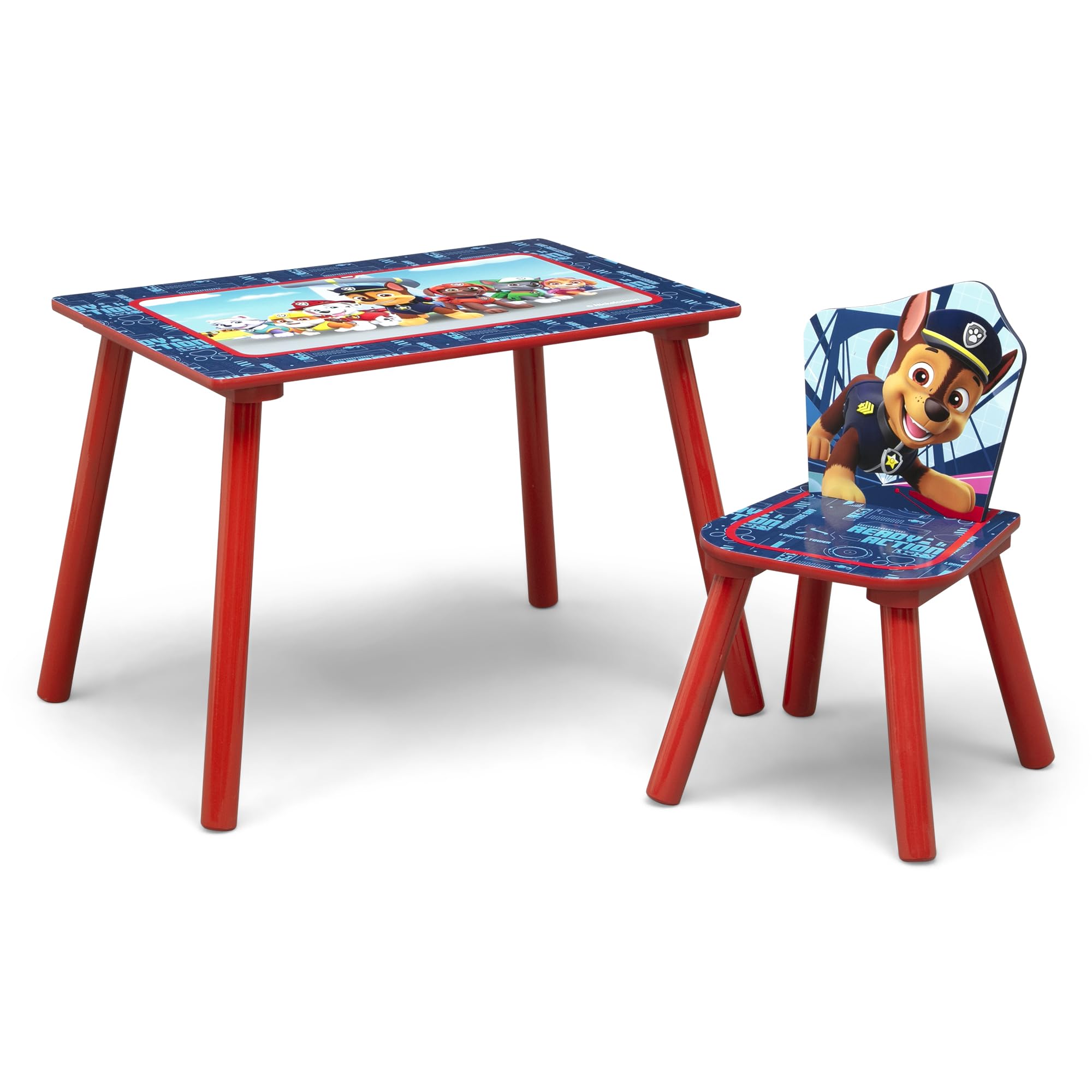 PAW Patrol 4-Piece Toddler Room-in-a-Box Set – Includes Sleep and Play Toddler Bed