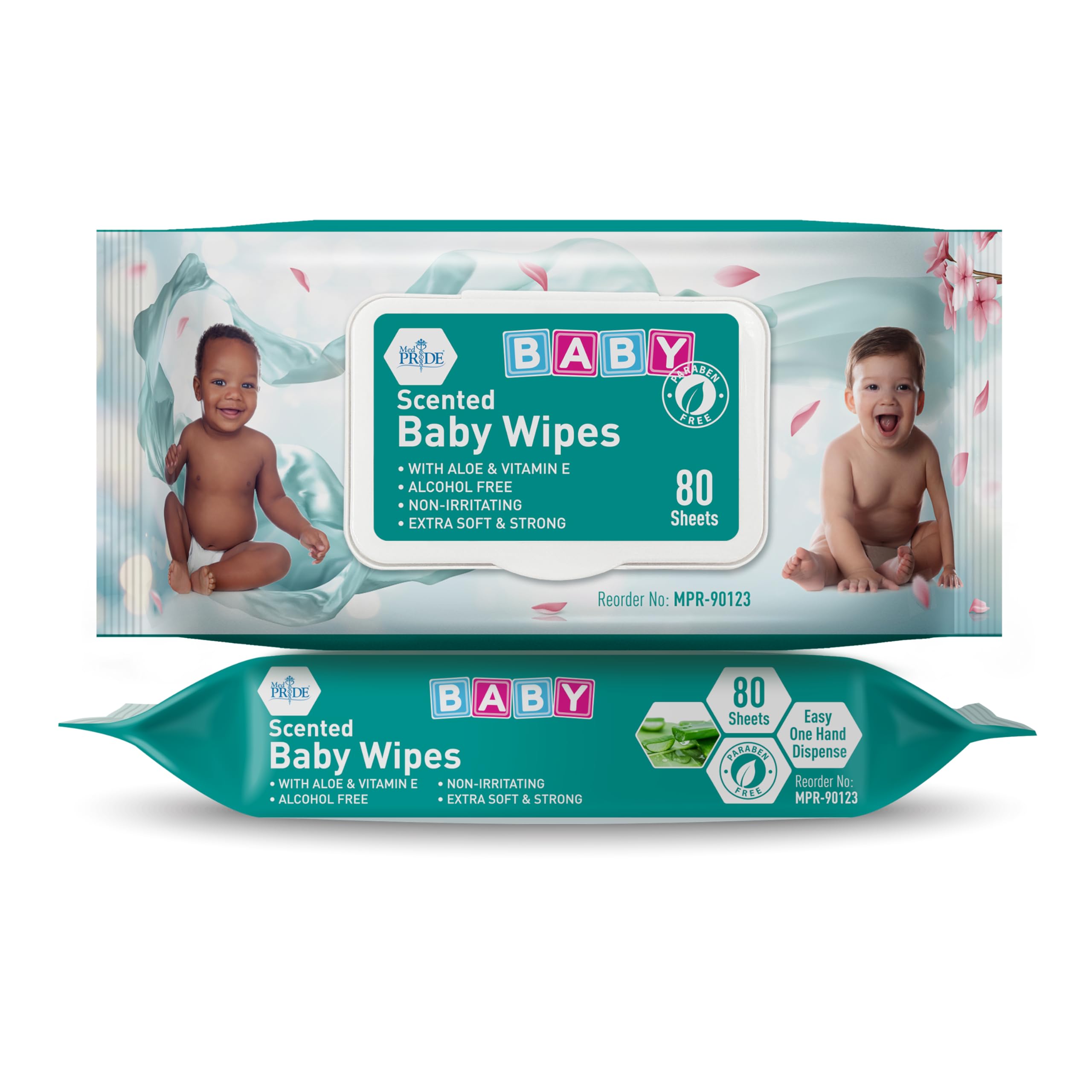 scented Baby Wipes Packs in Bulk, 24 Packs X 80 = 1920 Count