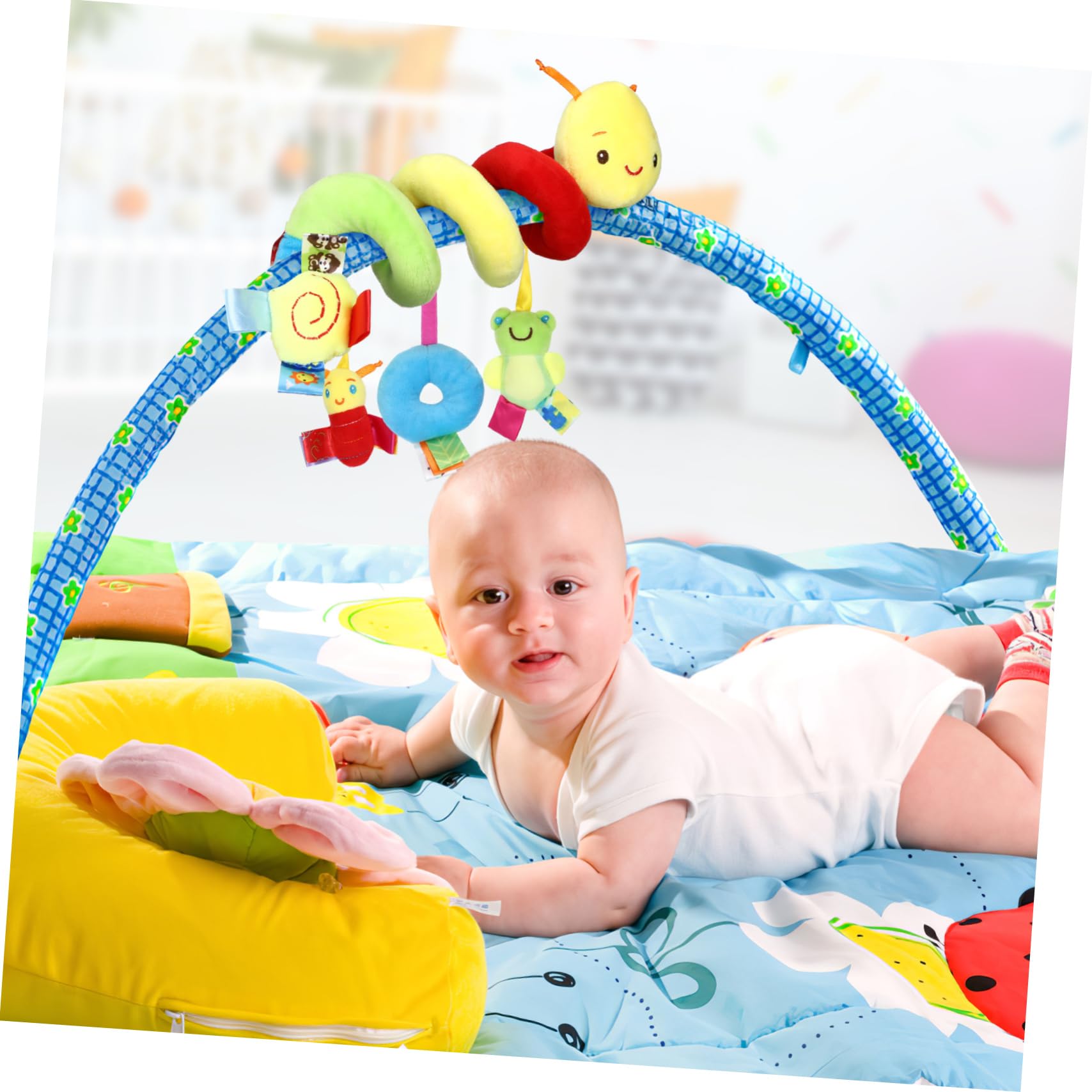 Car Seat Toys, Toys for Car Seat Crib Mobile Bed Around Rattle Bell Cartoon Insect