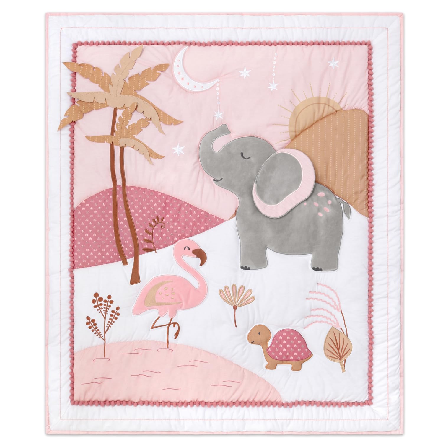 Organic Cotton Baby Crib Bedding Set Safari Theme