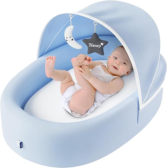 Lounger Nest – Foldable Travel Bassinet for Newborn & Infan