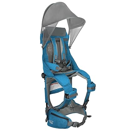 Hiking Backpack Carrier, Lightweight Toddler Shoulder Carrier with Sun Shade