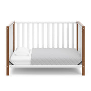 Modern Pacific 4-in-1 Convertible Crib with Adjustable Mattress Base