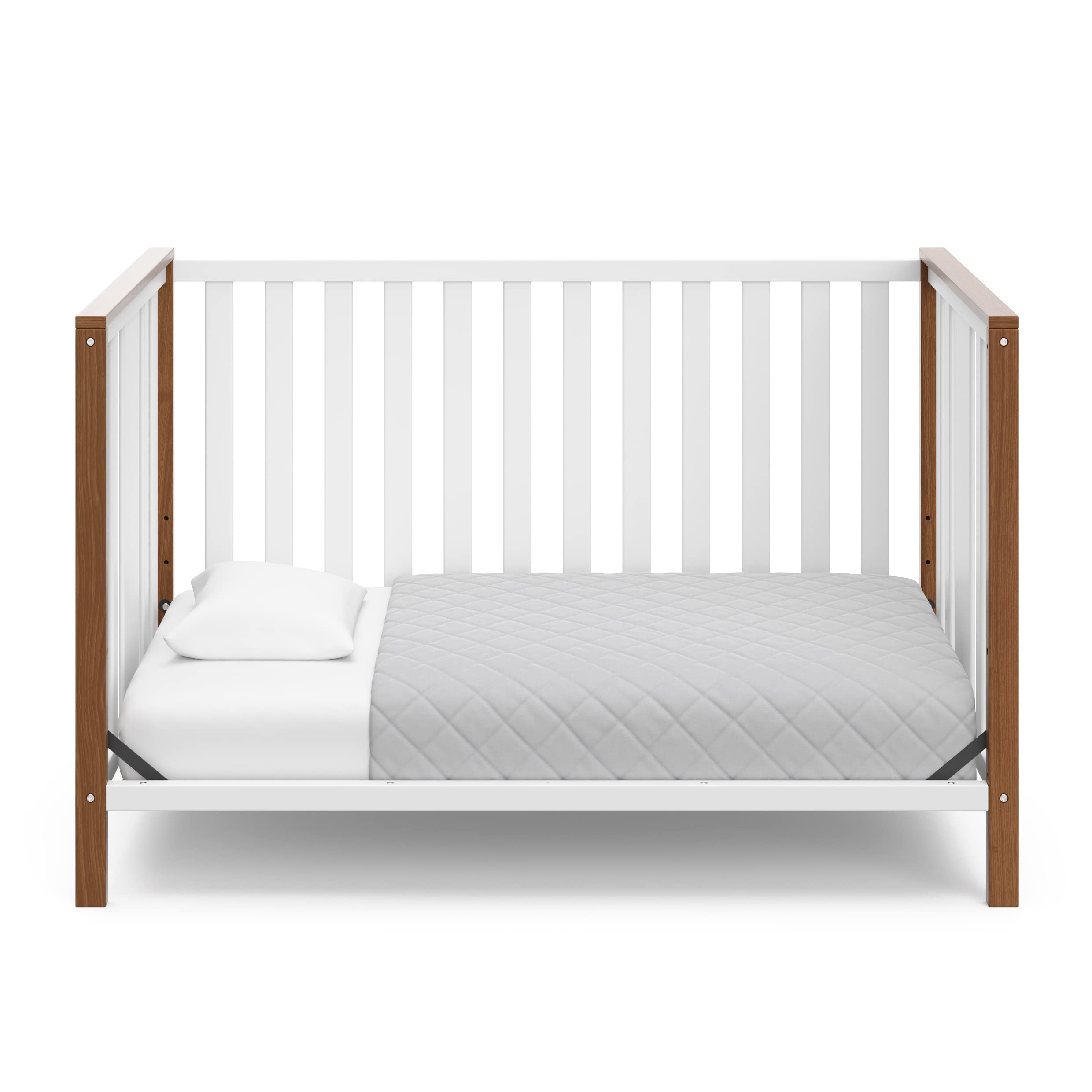 Modern Pacific 4-in-1 Convertible Crib with Adjustable Mattress Base