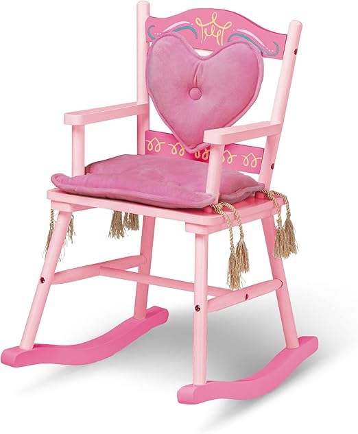 Princess Wooden Storage Bench – Toy Box Seat for Girls