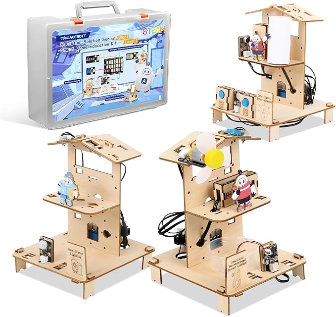 8-in-1 STEM Kit for Kids Ages 8-12 12-16, ESP32 Smart Home Science Projects School