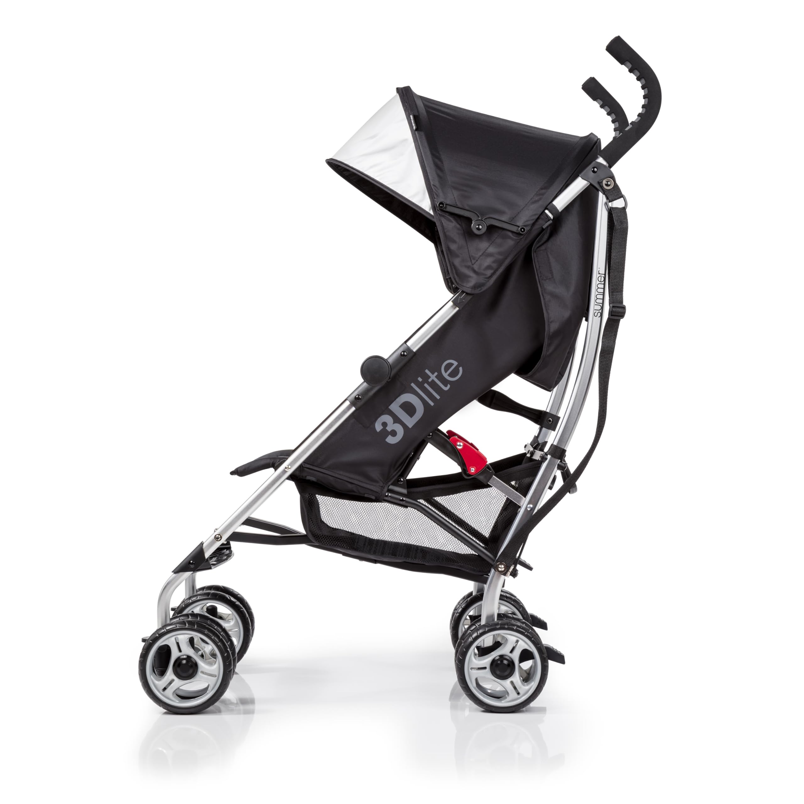 3Dlite Convenience Stroller, Black - Lightweight Stroller, Large Seat Area