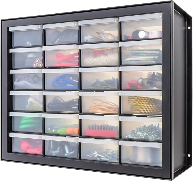 USA Screw Tool Organizer Small Parts Cabinet Chest, 44-Drawer Hardware Electronics