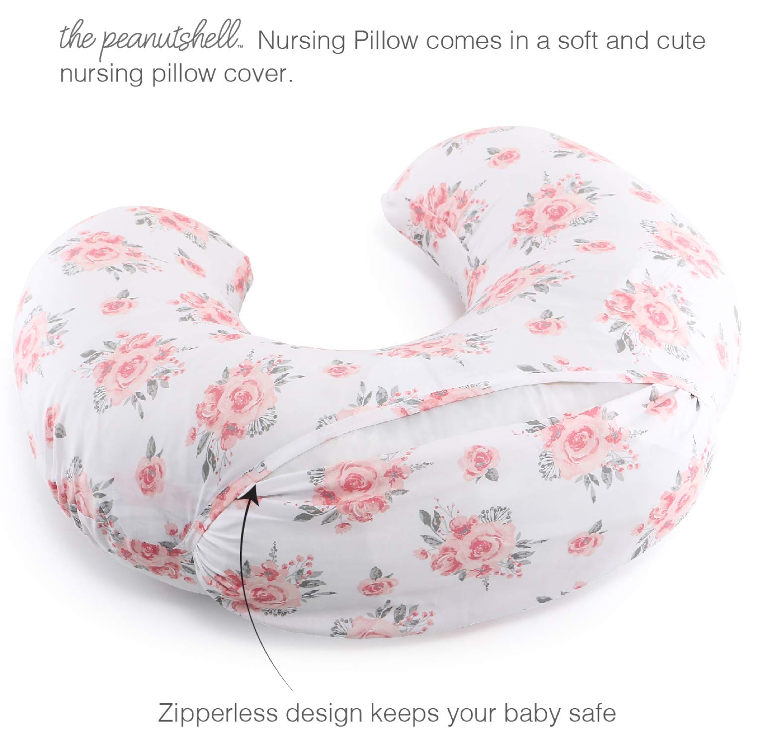 Nursing Pillow & Cover - Soft Newborn Nursing Baby Girl Pillow Covers