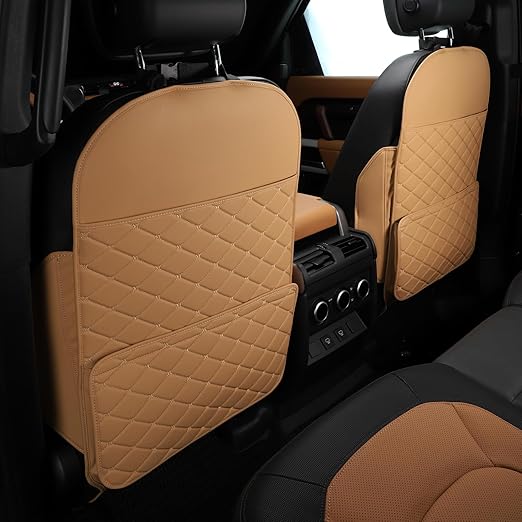 Seat Back Protector + Large Capacity Pocket Storage Organizer