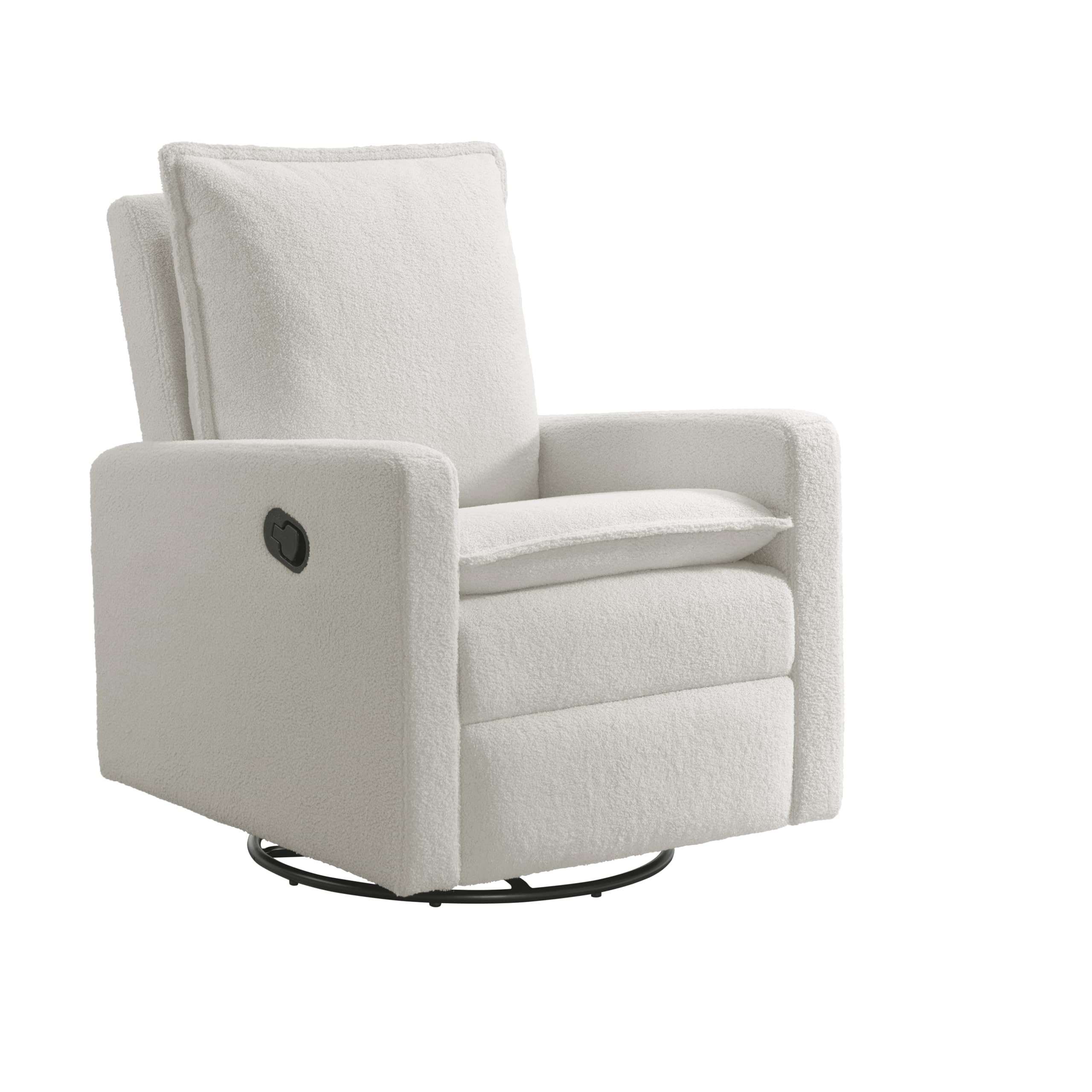 Upholstered Swivel Glider Recliner Nursery Chair