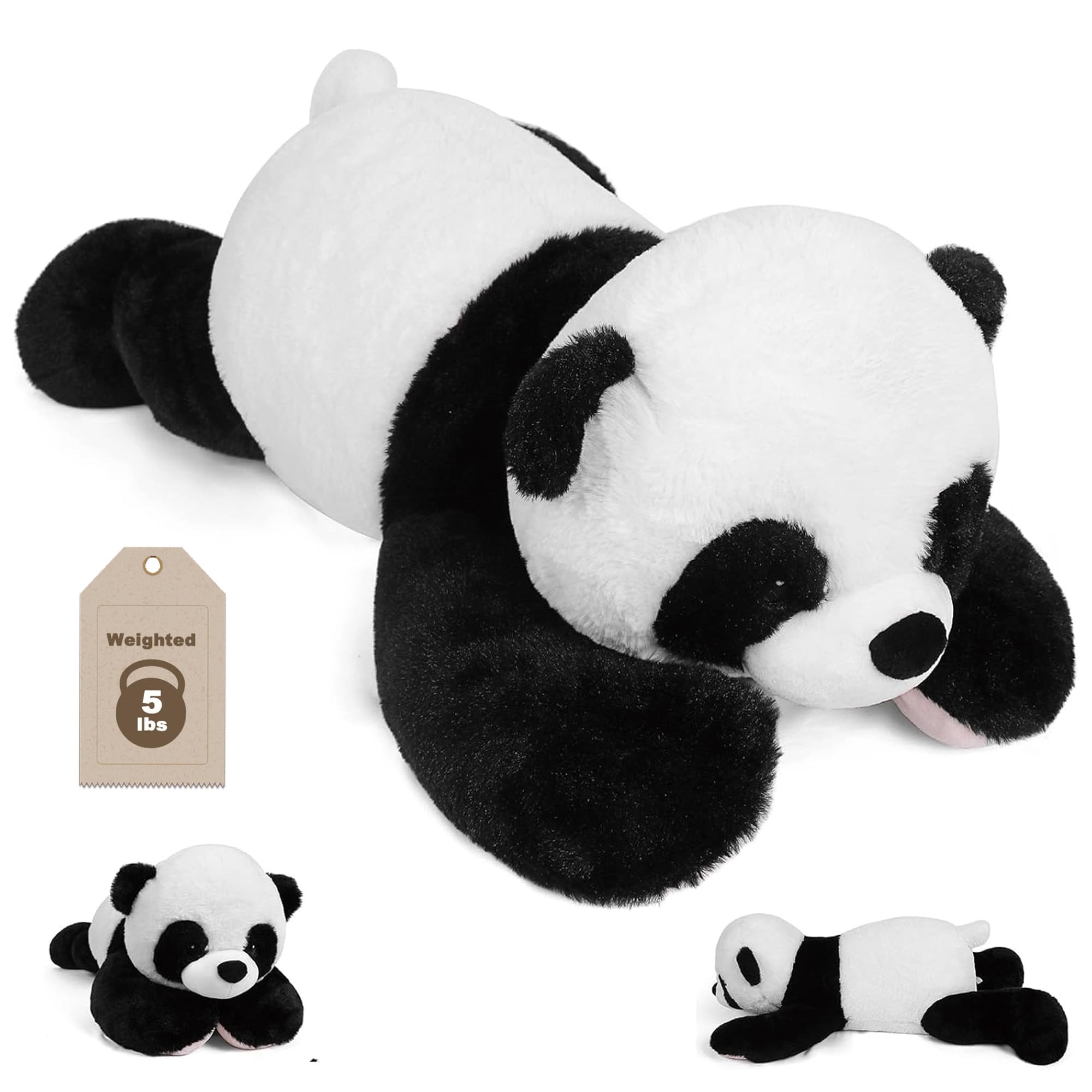 5 lbs 24" Weighted Stuffed Animals Panda Plushie