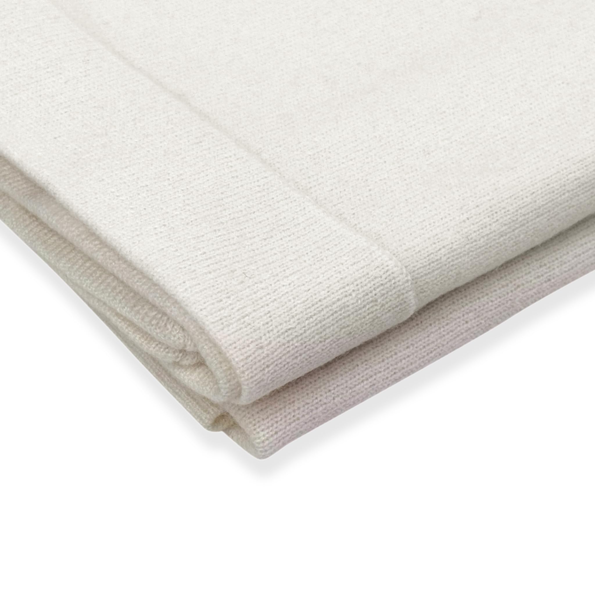 BABY 100% Cashmere Baby Blanket Luxe Knit Design in Cream