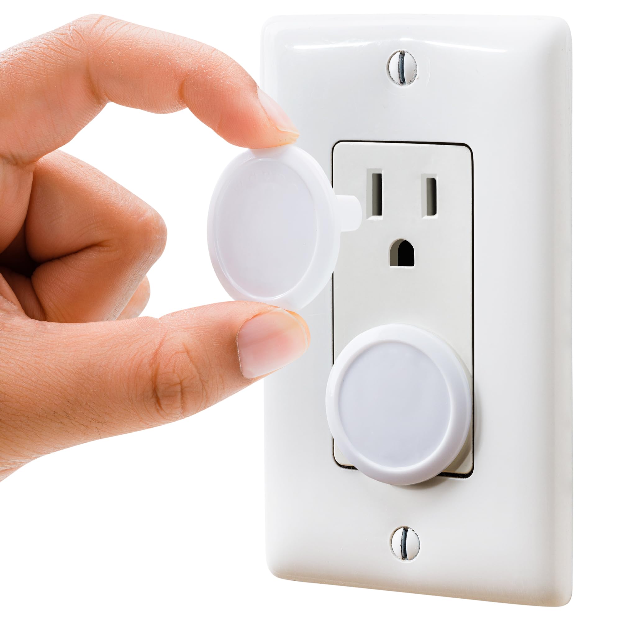 Covers Baby Proofing (50 Pack) Safe & Secure Electric Plug Protectors