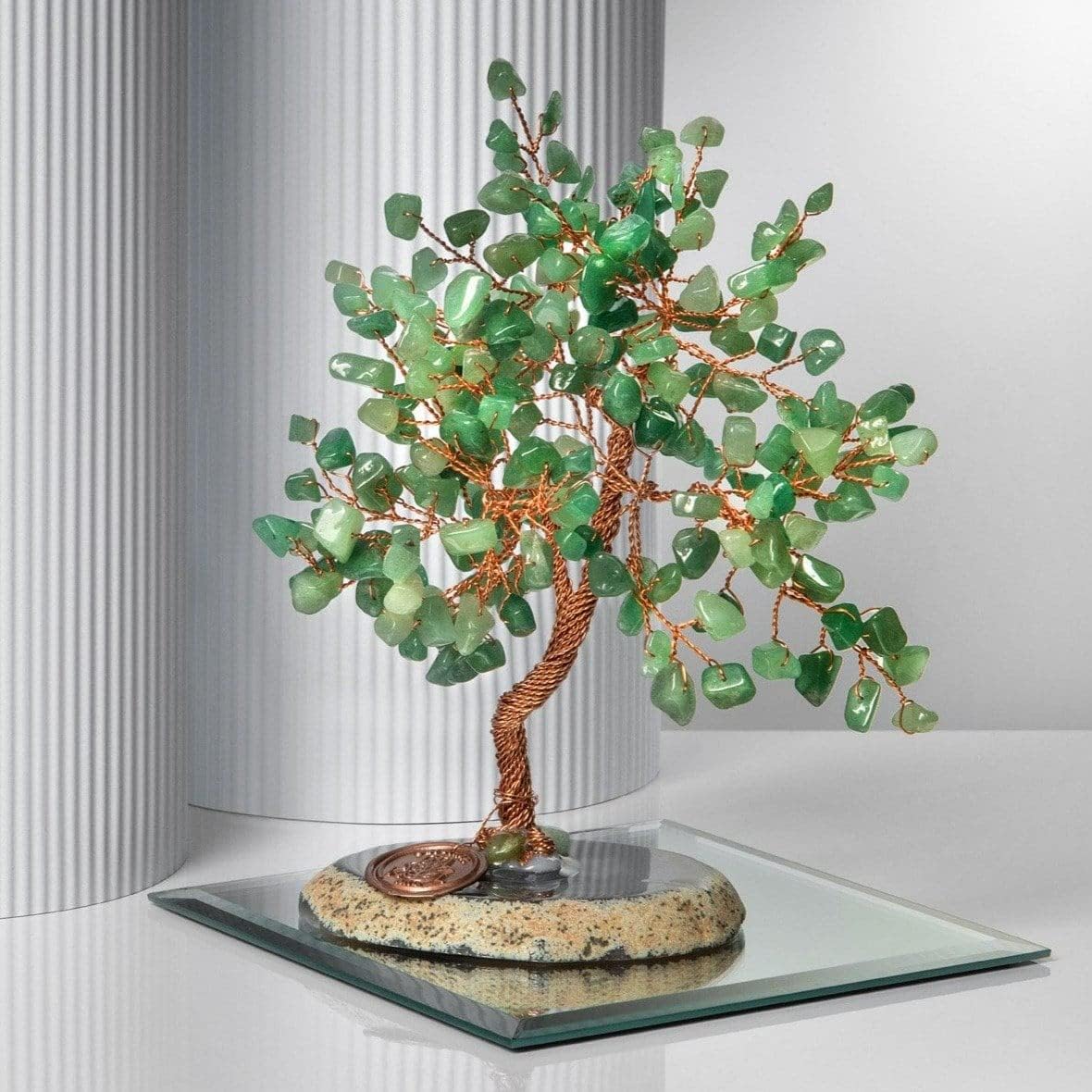 KARMA AND LUCK, Luck & Success, Real Jade Crystal Feng Shui Tree of