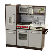 Uptown Elite Espresso Play Kitchen with EZ Kraft Assembly™, Lights and Sounds