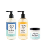 Essentials Baby Bath Gift Set – 8.5oz Hair+Body Wash, 8.5oz Bubble Bath