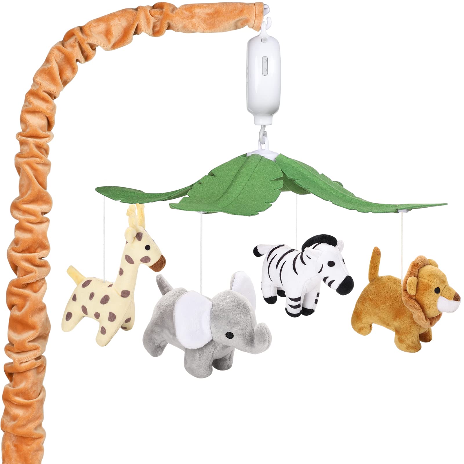 Safari Animals Baby Musical Crib Mobile - Jungle Animals Mobile for Crib