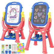 Rotatable Double Sided Adjustable Standing Art Easel with Drawing
