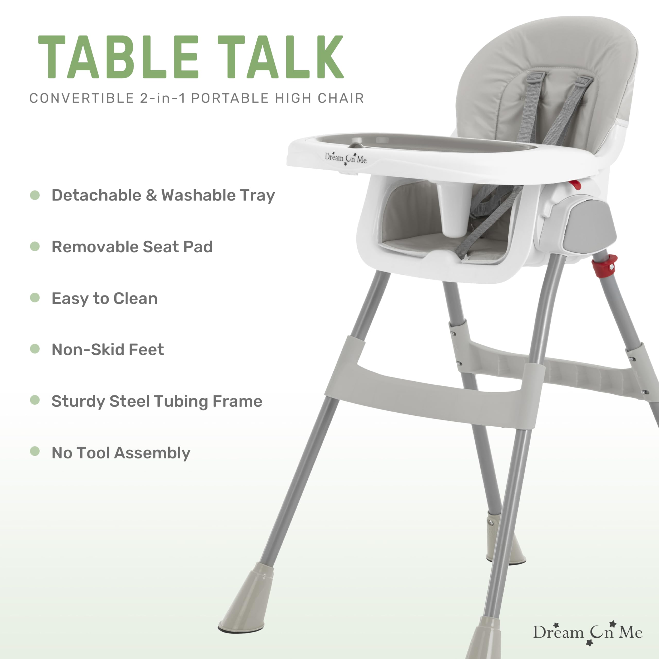 2-in-1 Convertible High Chair