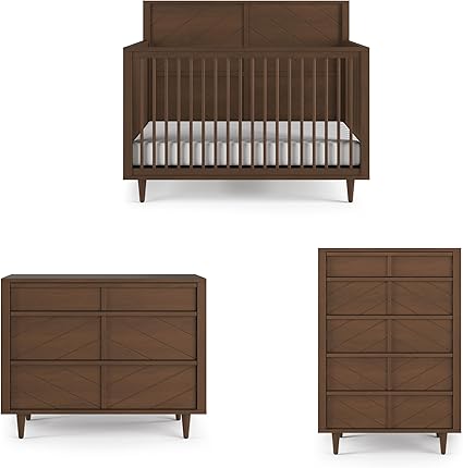 Surrey Hill Crib, Dresser and Chest Nursery Set, 3-Piece
