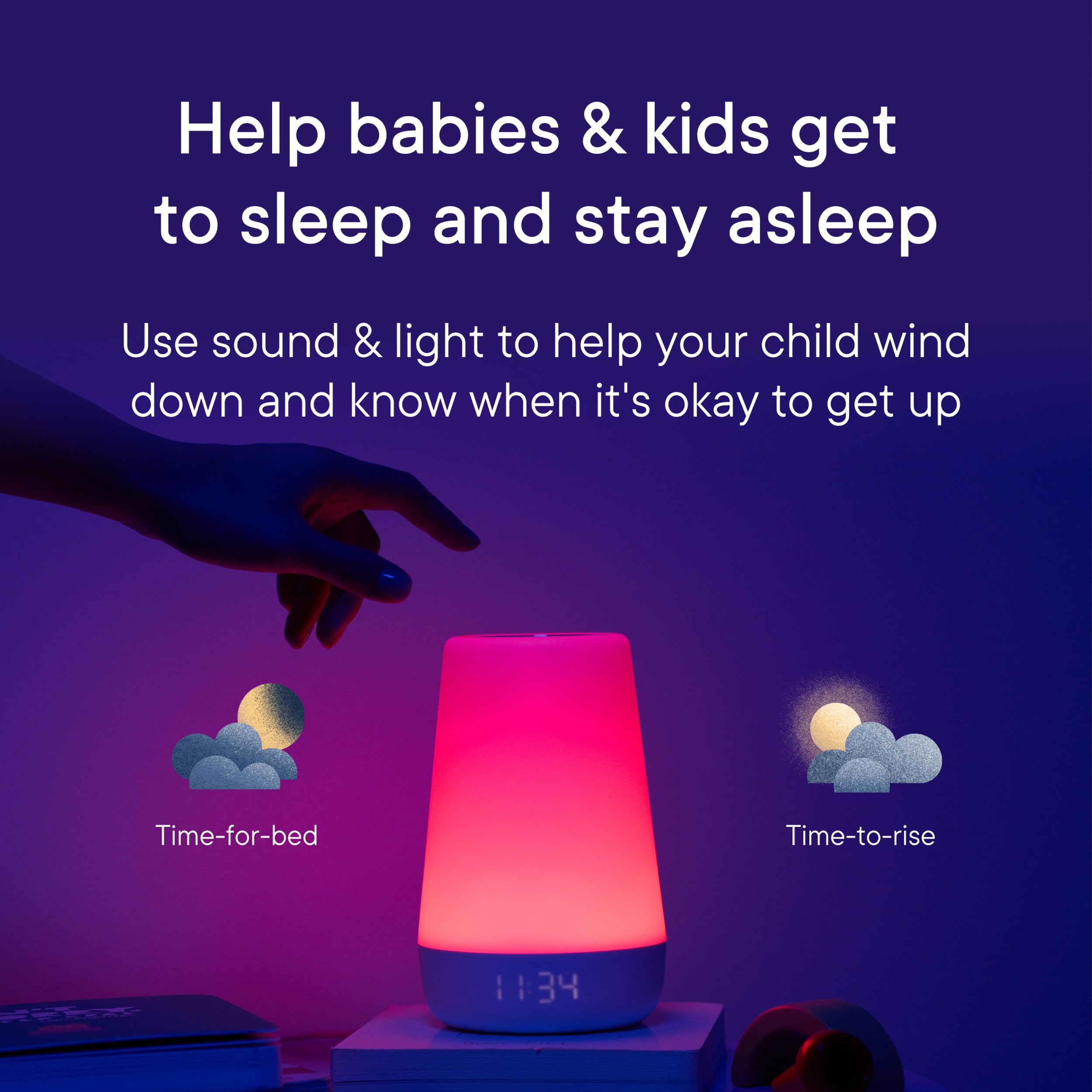 Baby Sound Machine Night Light Sleep Trainer