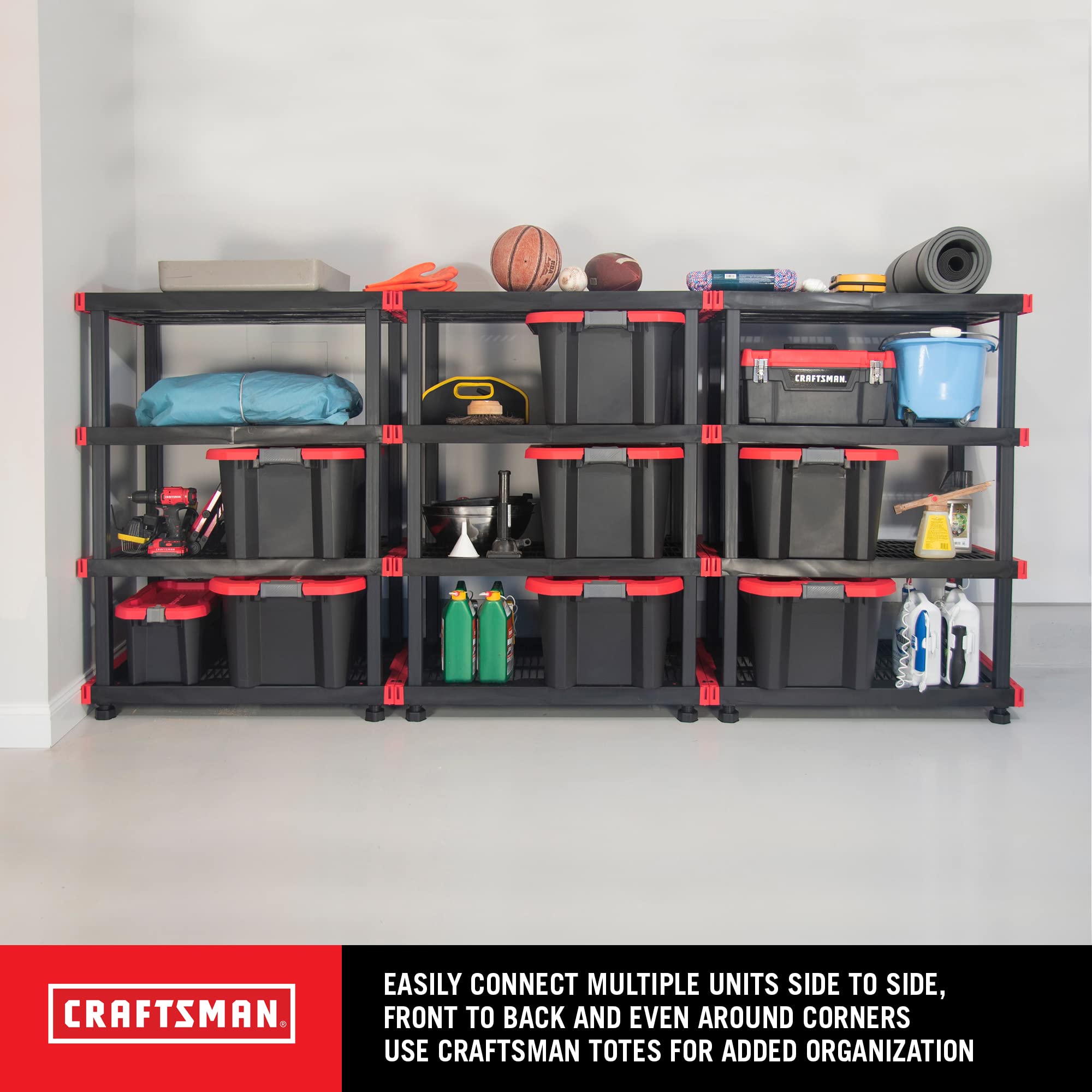 4-Tier Heavy Duty Storage Rack with 200lb Shelf Capacity