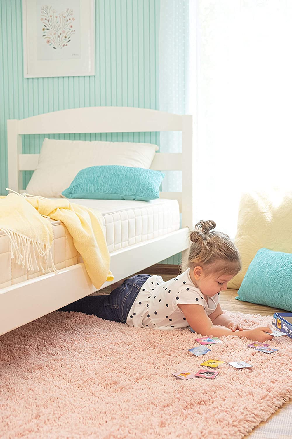 2-in-1 Organic Kids Mattress with Quilted Top and Waterproof Layer