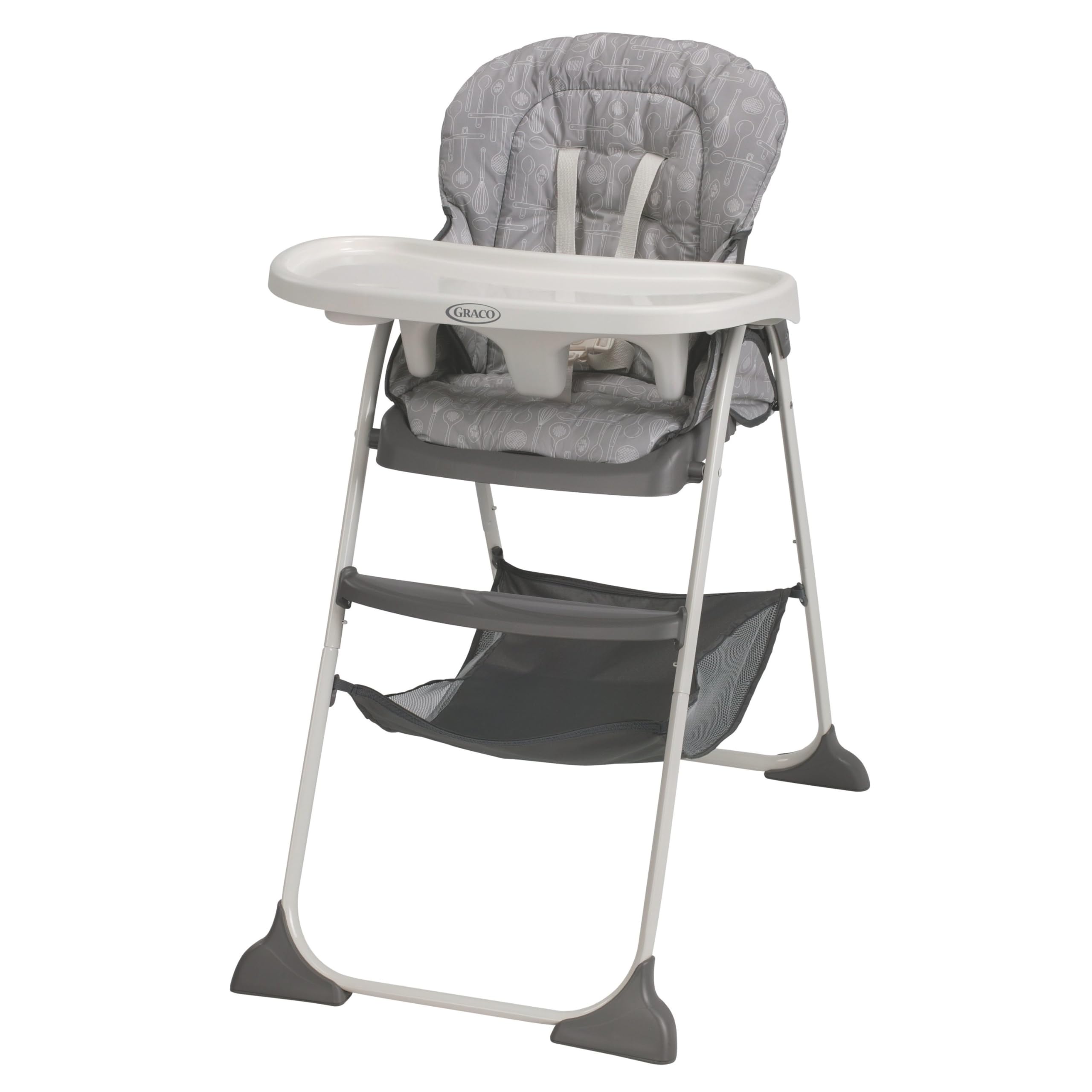 Ultra Slim Fast-Folding High Chair with One-Hand Fold - Space-Saving Design