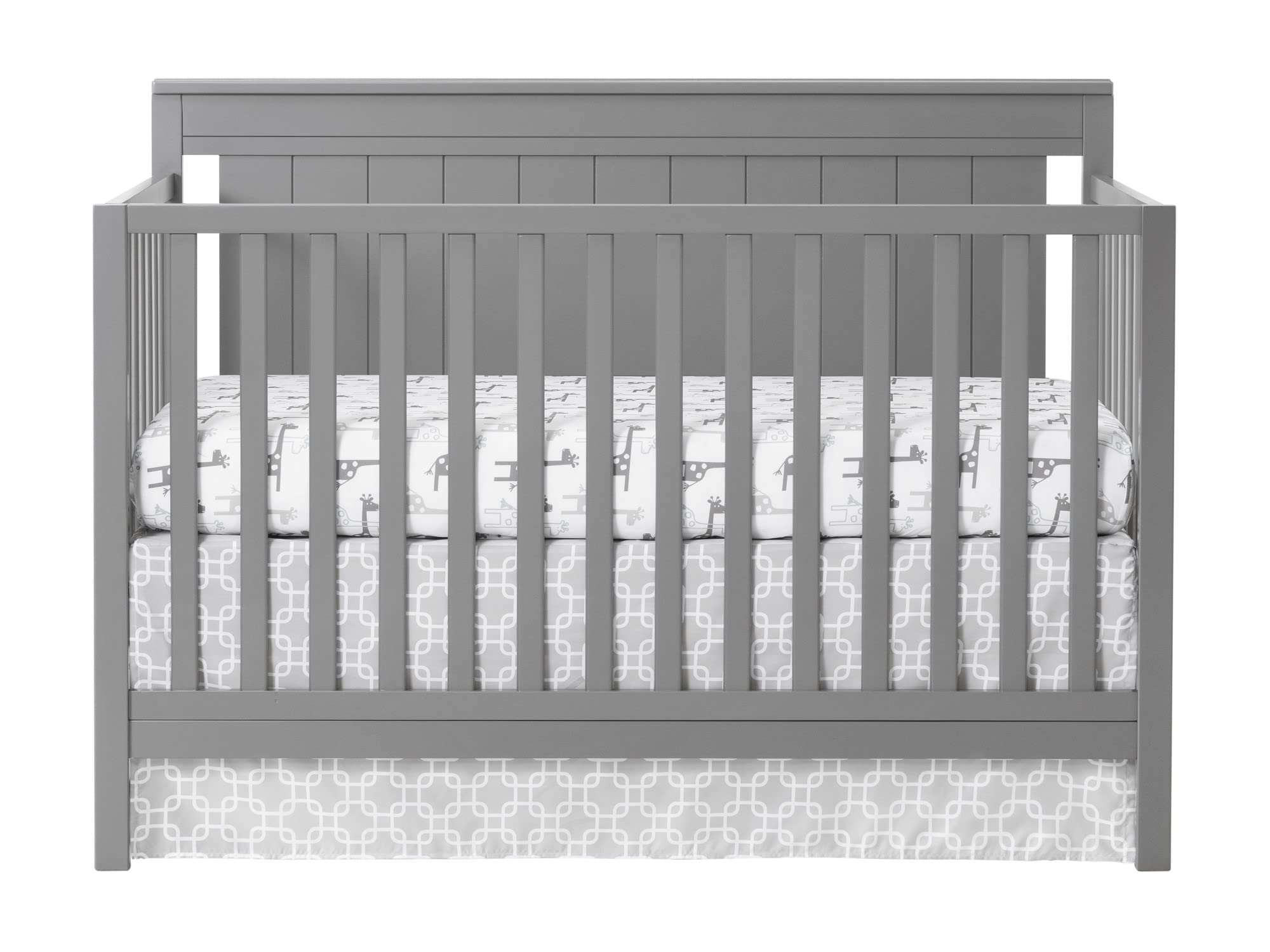 Lazio 4-in-1 Convertible Crib, Dove Gray, GreenGuard