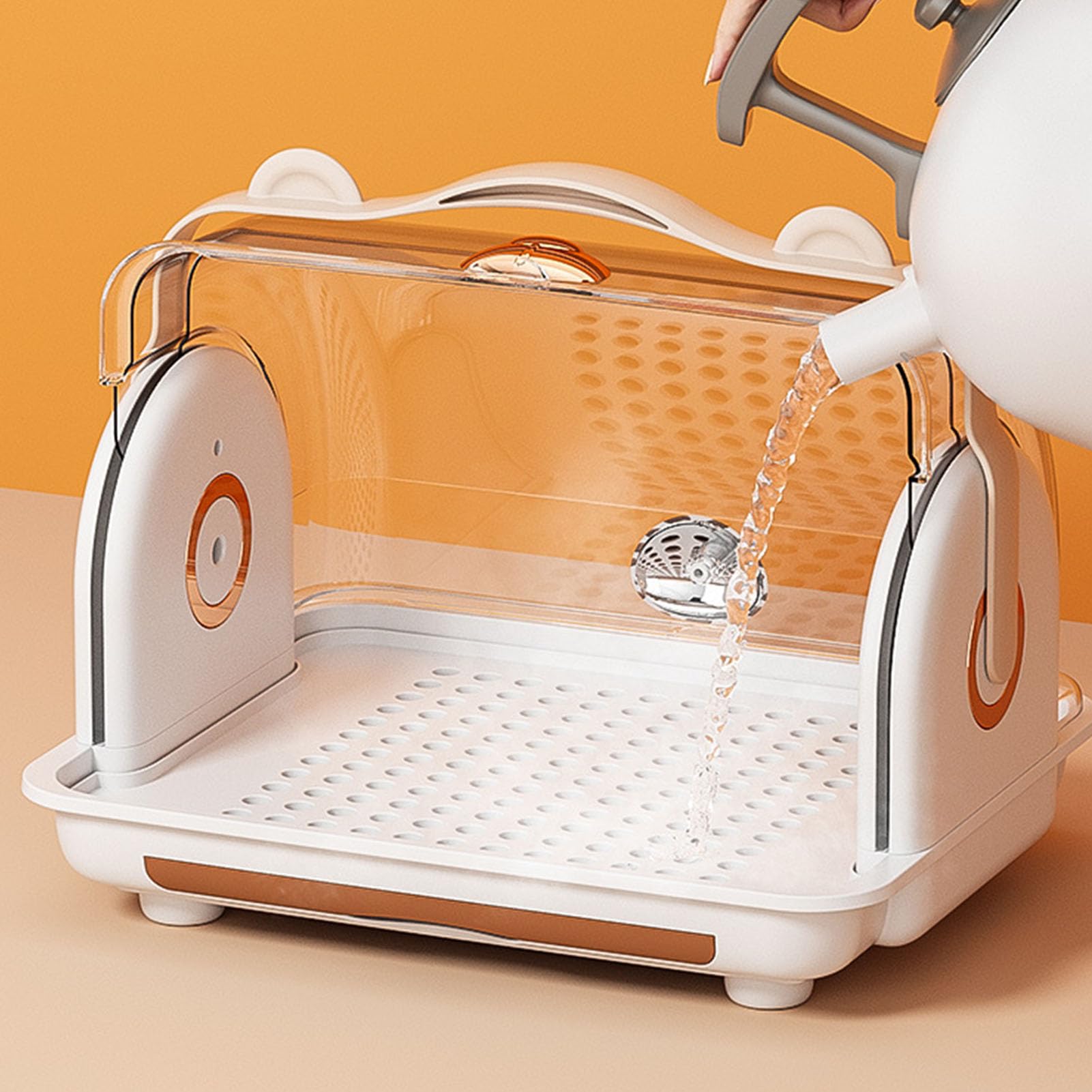 RYTTGOP Baby Bottle Drying Rack Storage Plastic Multifunctional Drainage Nursing Bottle Box Portable Kitchen Cabinet Organizer