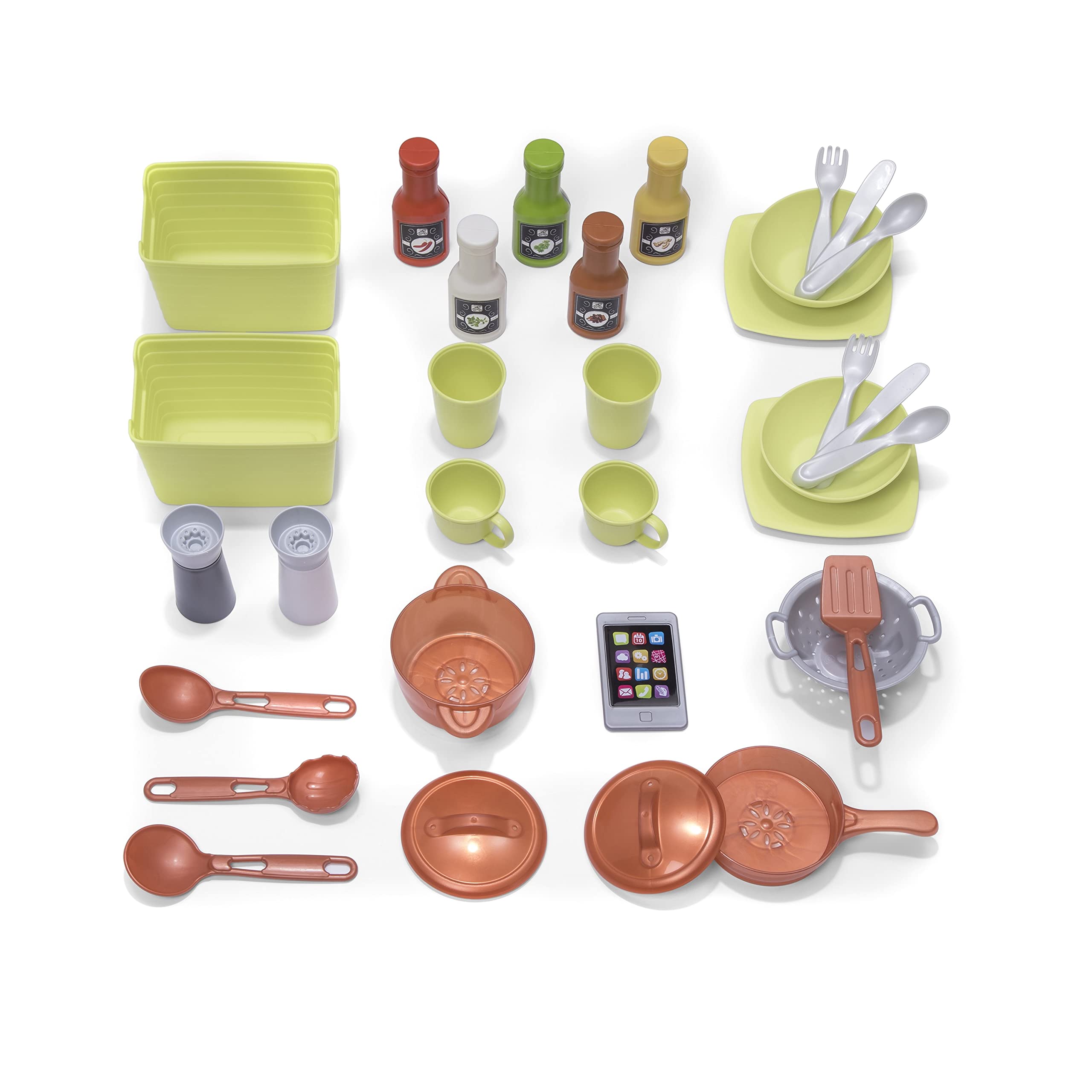 Modern Metro Kitchen Playset for Kids with 30+ Accessories