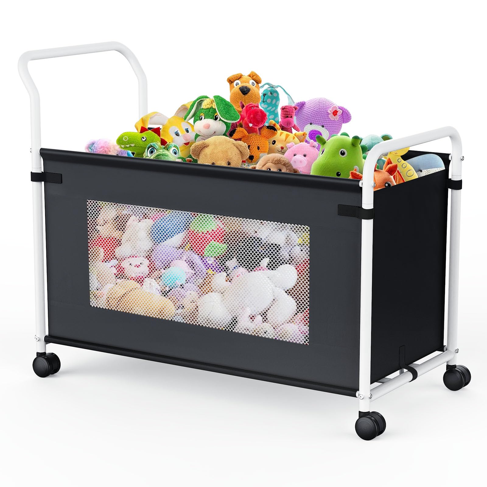 Extra Large Toy Box with 360° Rotating Wheels