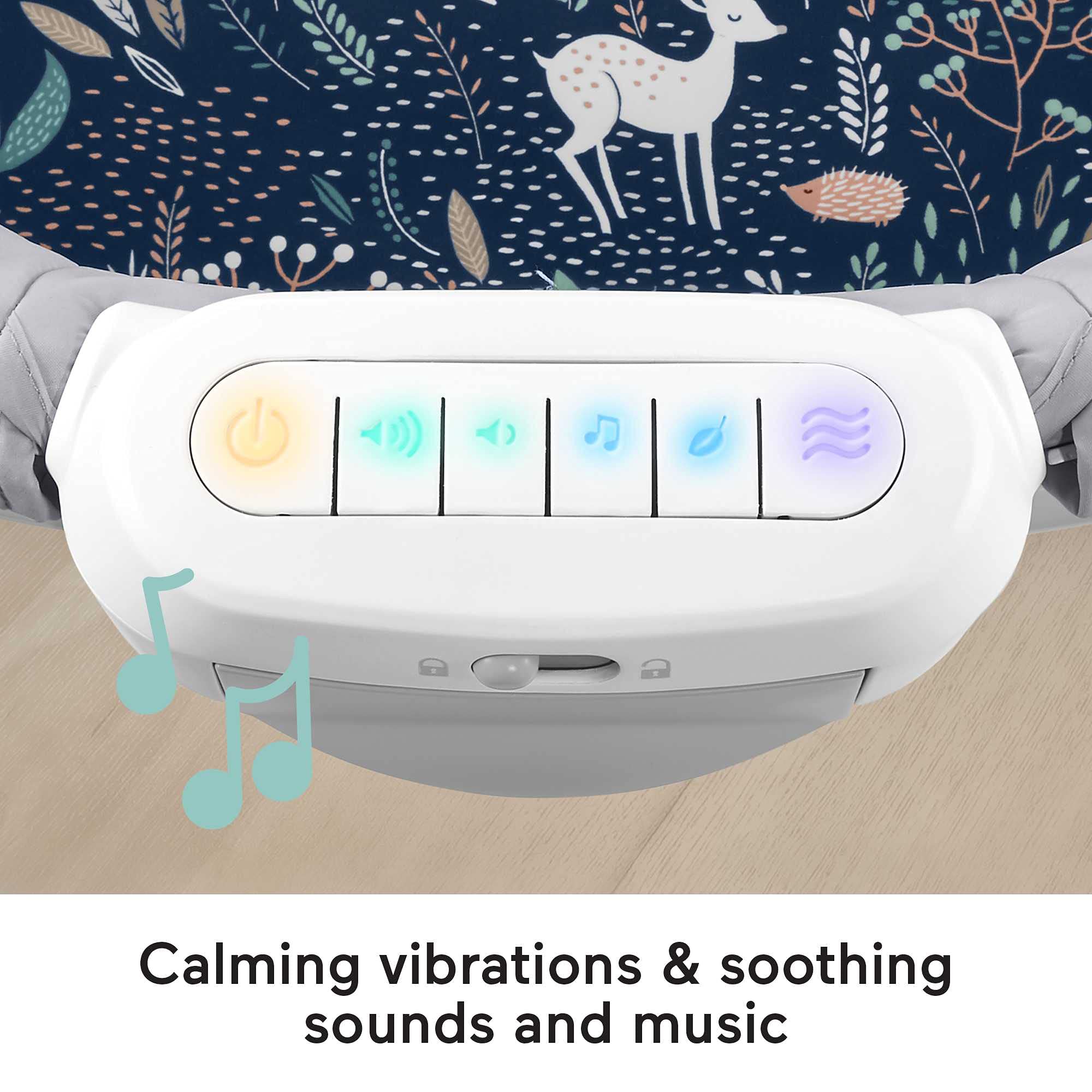 Portable Baby Bassinet with Music & Vibrations
