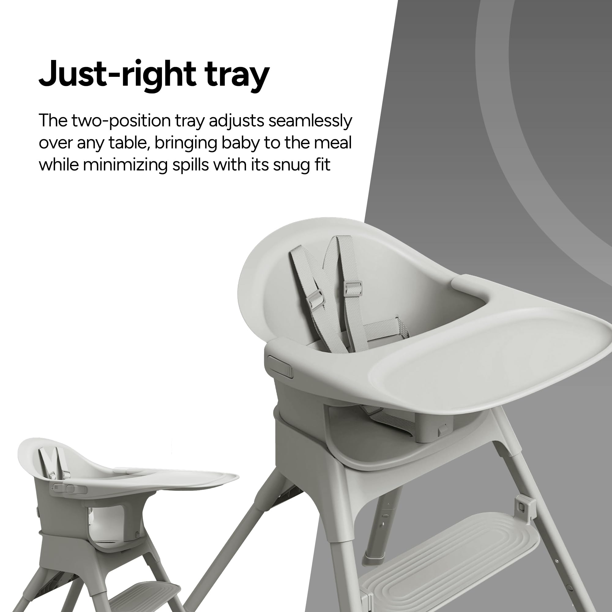 Olli 7-in-1 Convertible High Chair for Babies and Toddlers – Adjustable Height & Footrest