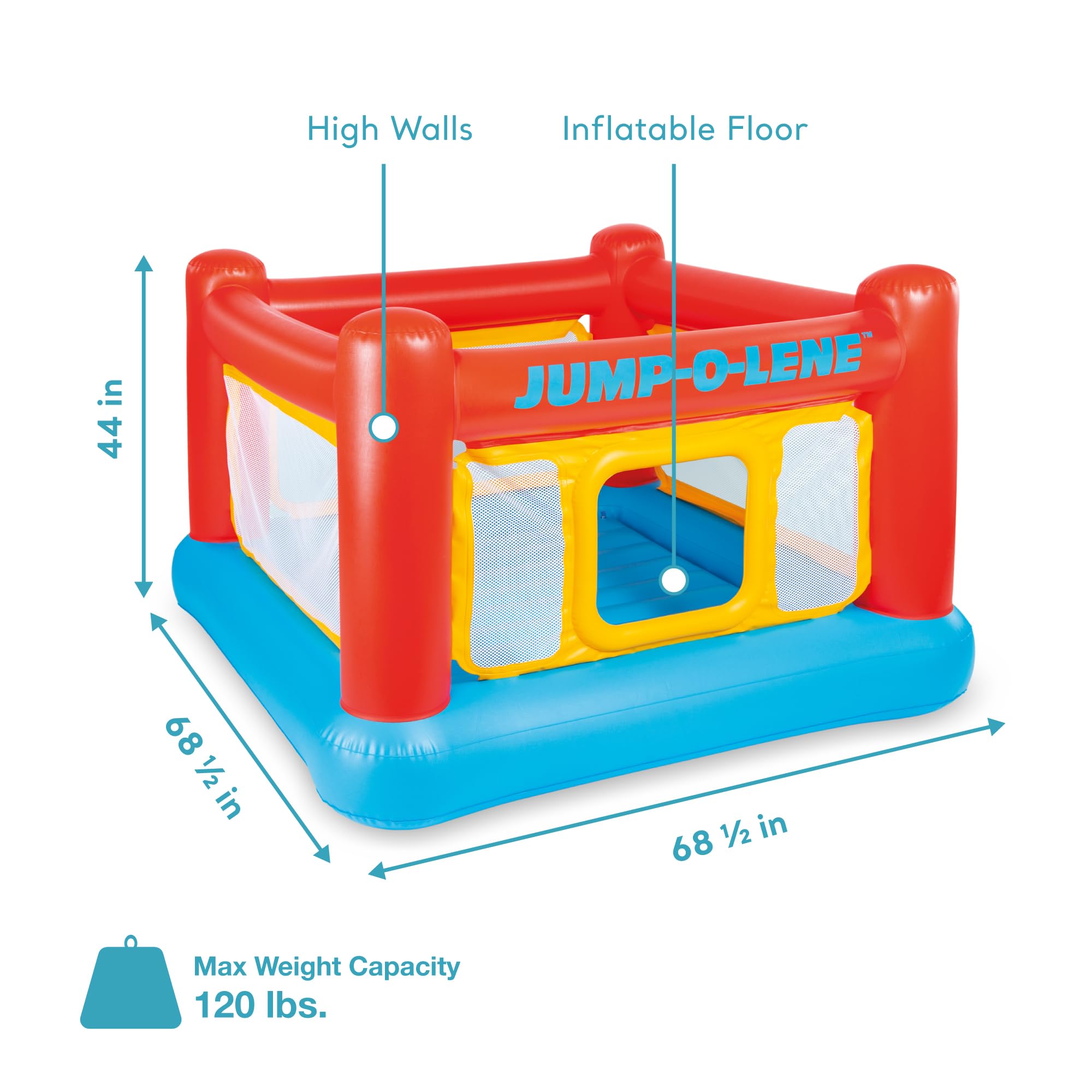 Inflatable Bounce House Trampoline for Kids Ages 3-6