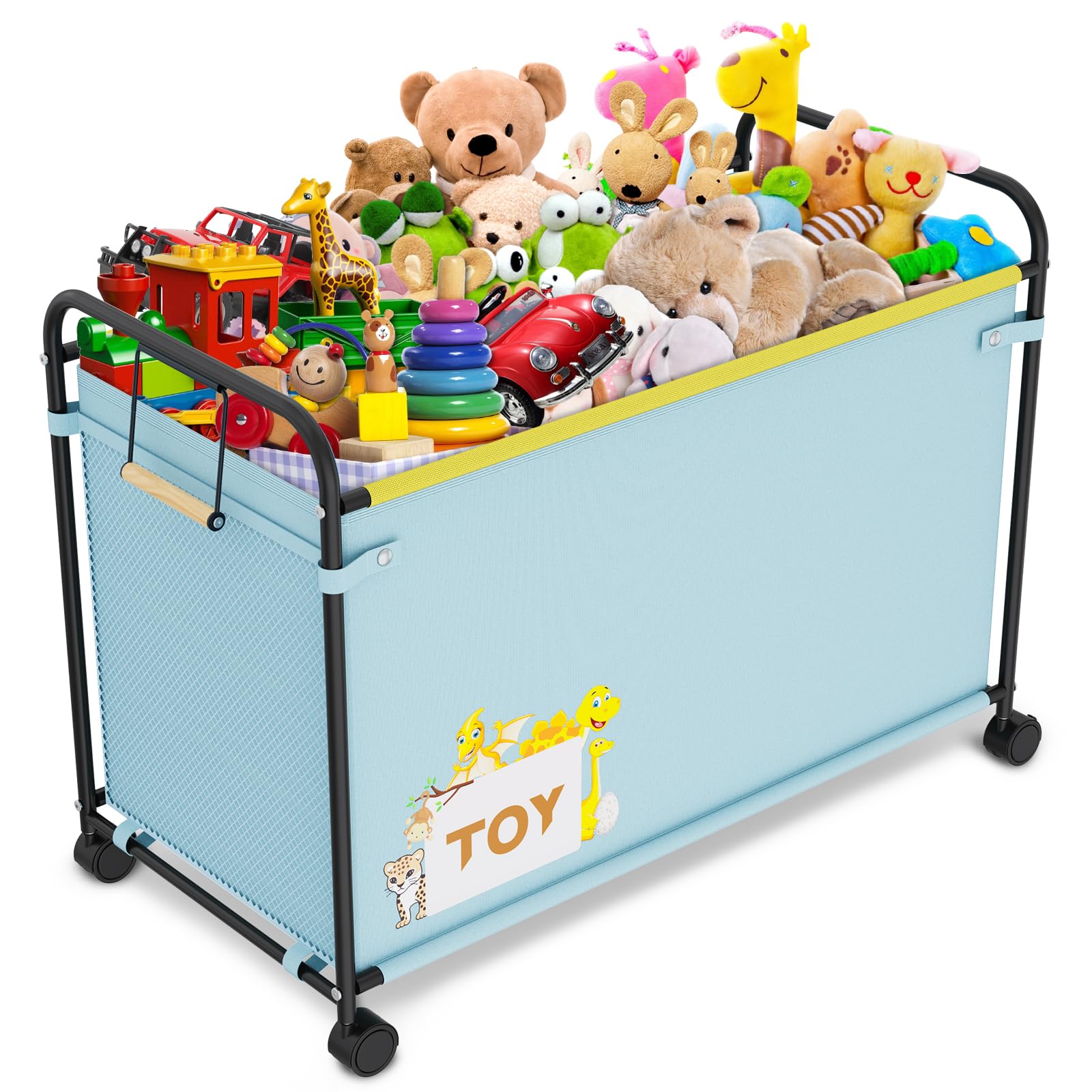 Extra Large Toy Box, 180L Toy Storage Organizer with Wheels