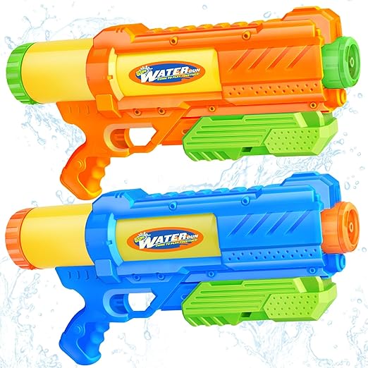 Gun for Kids Adults: 2 Pack - 1200CC Water Toy Gun Super