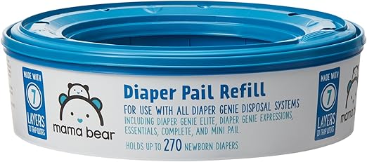Amazon Brand - Mama Bear Diaper Pail Refills for Diaper Genie Pails