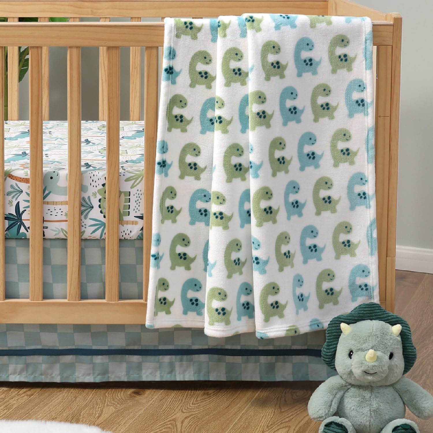 Dinosaur Baby Crib Bedding Set - 3 Piece