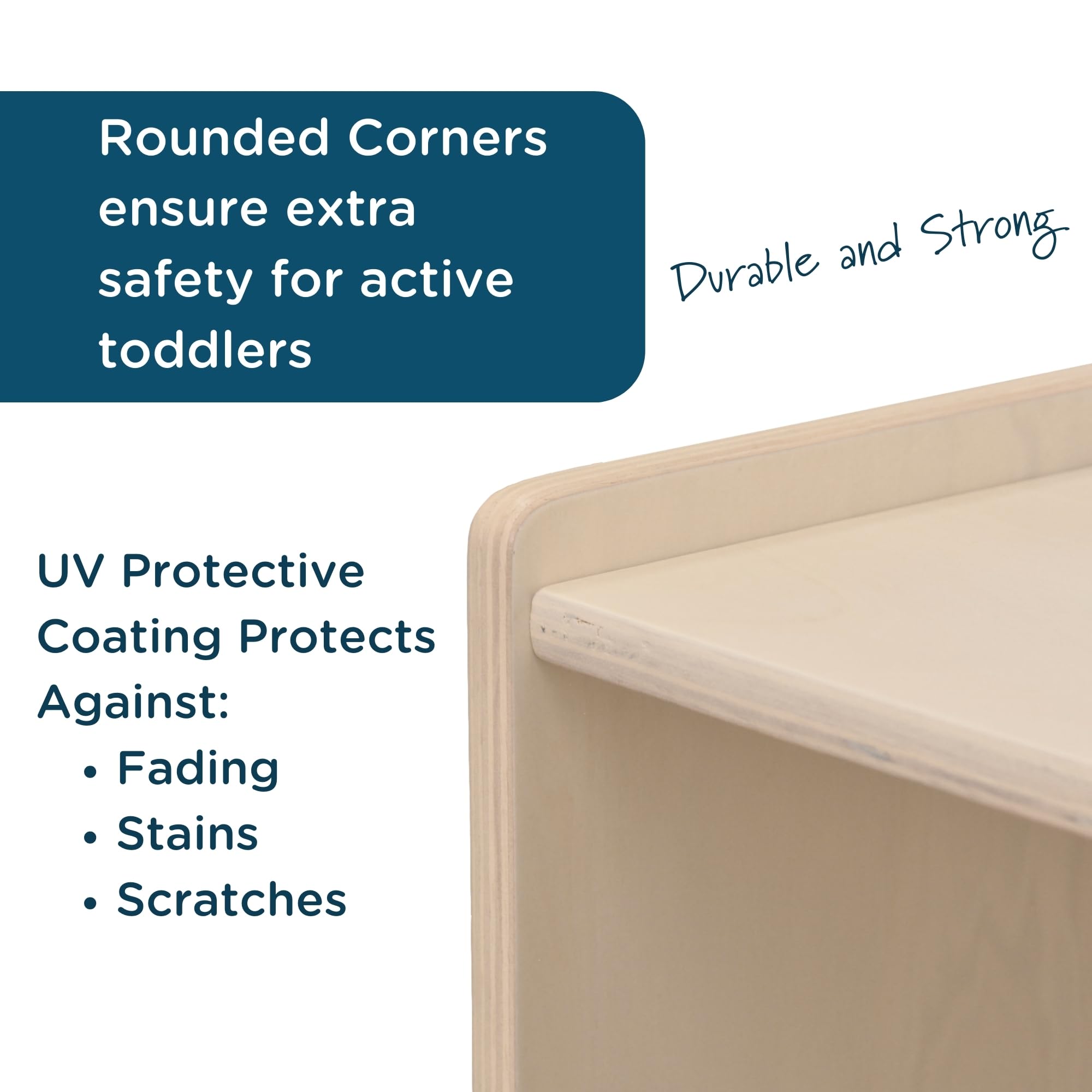 Mobile Fold-N-Lock Storage Shelf for Classroom and Daycare
