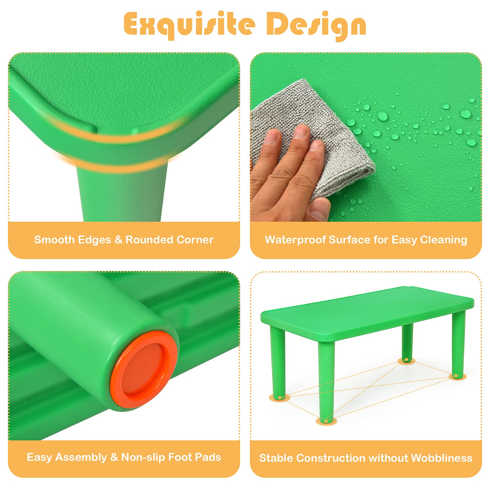 Kids Plastic Activity Table for Learning and Play