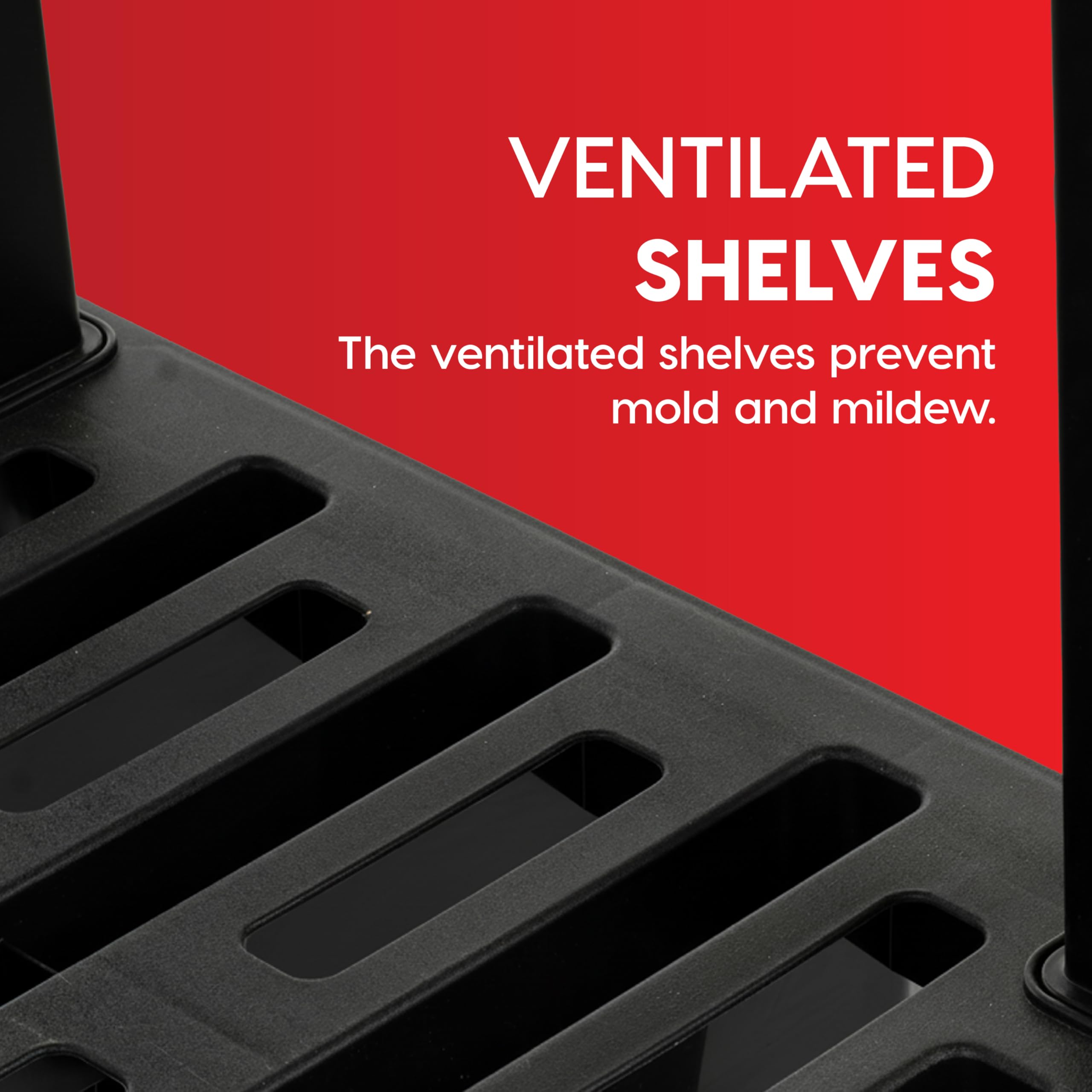 5-Tier Plastic Storage Shelving Unit