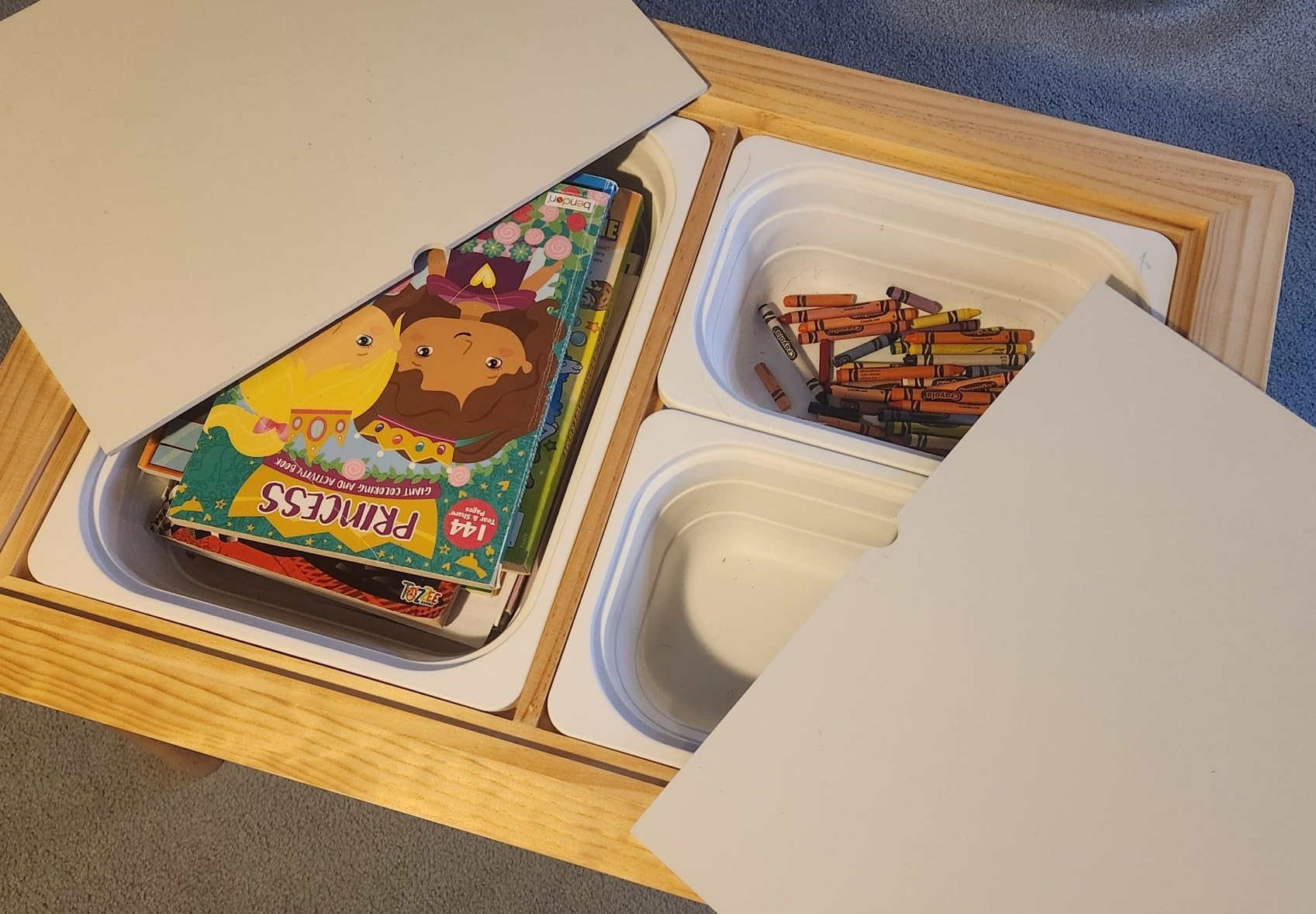 Sensory Table for Toddlers, Indoor Table with Storage Bins