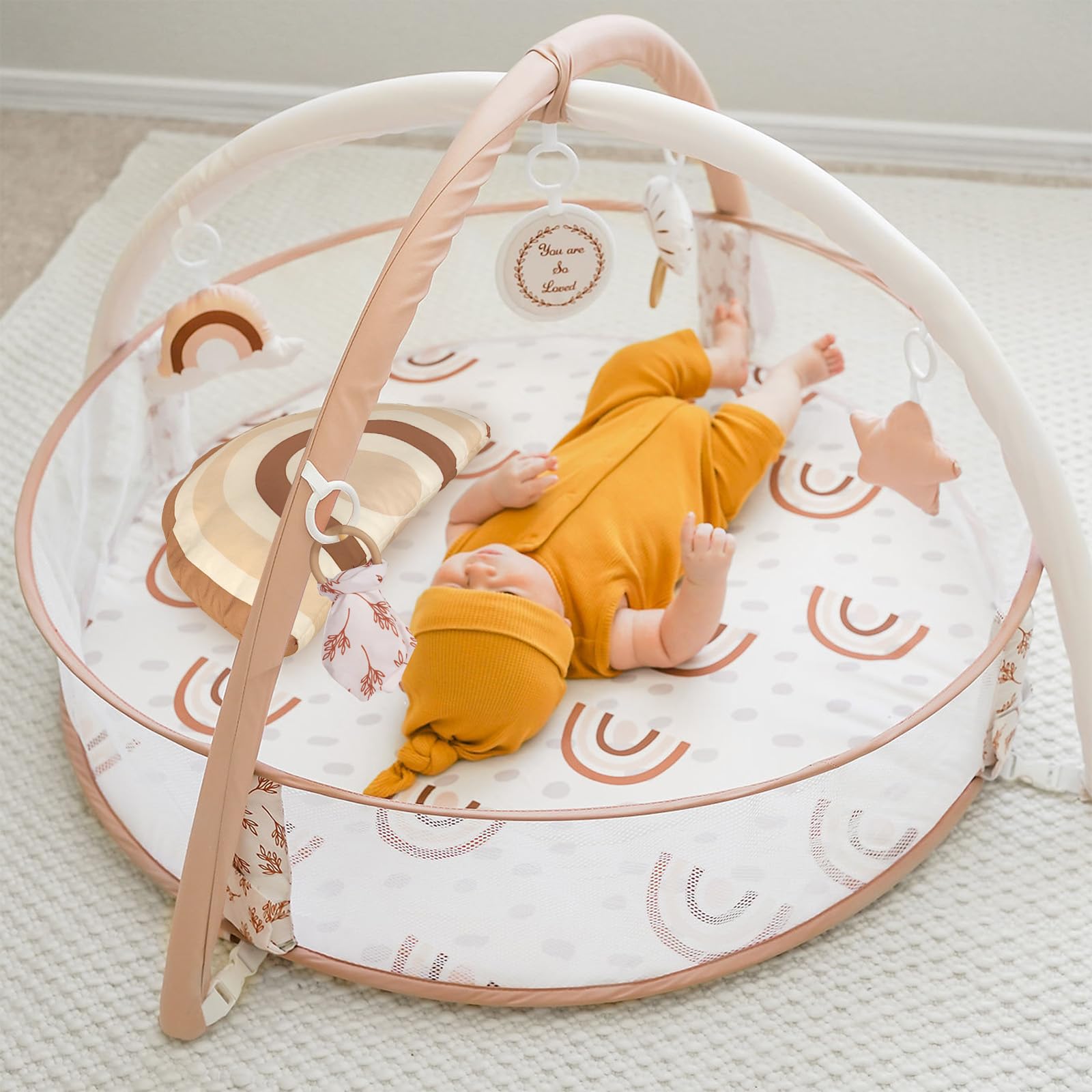 6-in-1 XL Large Baby Gym & Ball Pit, Play Mat & Play Gym, Combination Baby Activity Gym