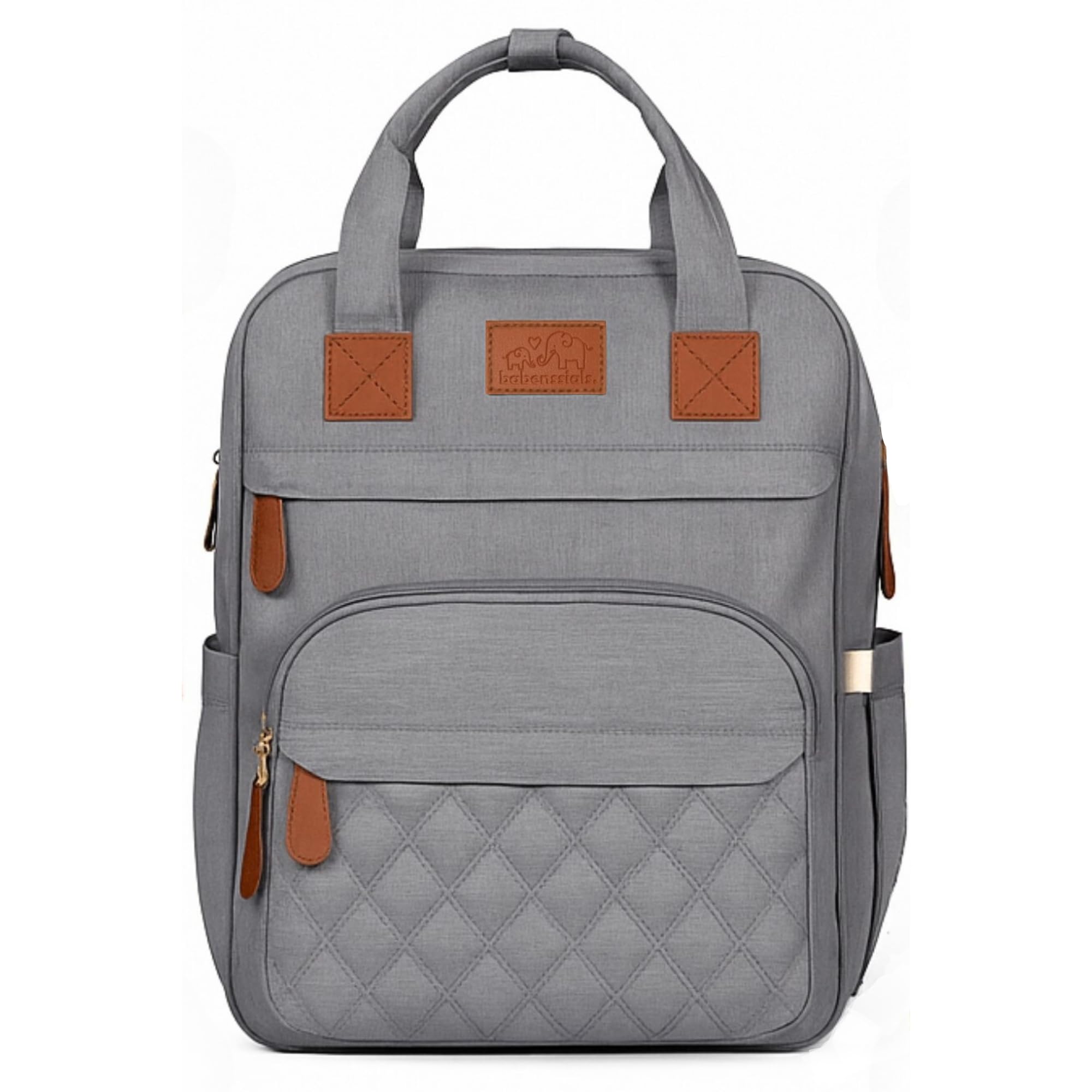 Diaper Bag with Changing Station, Insulated Pockets for Bottles