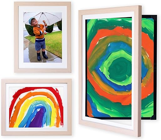 Li’l Davinci Art Cabinet, Front-Open Art Frame Set -12x18