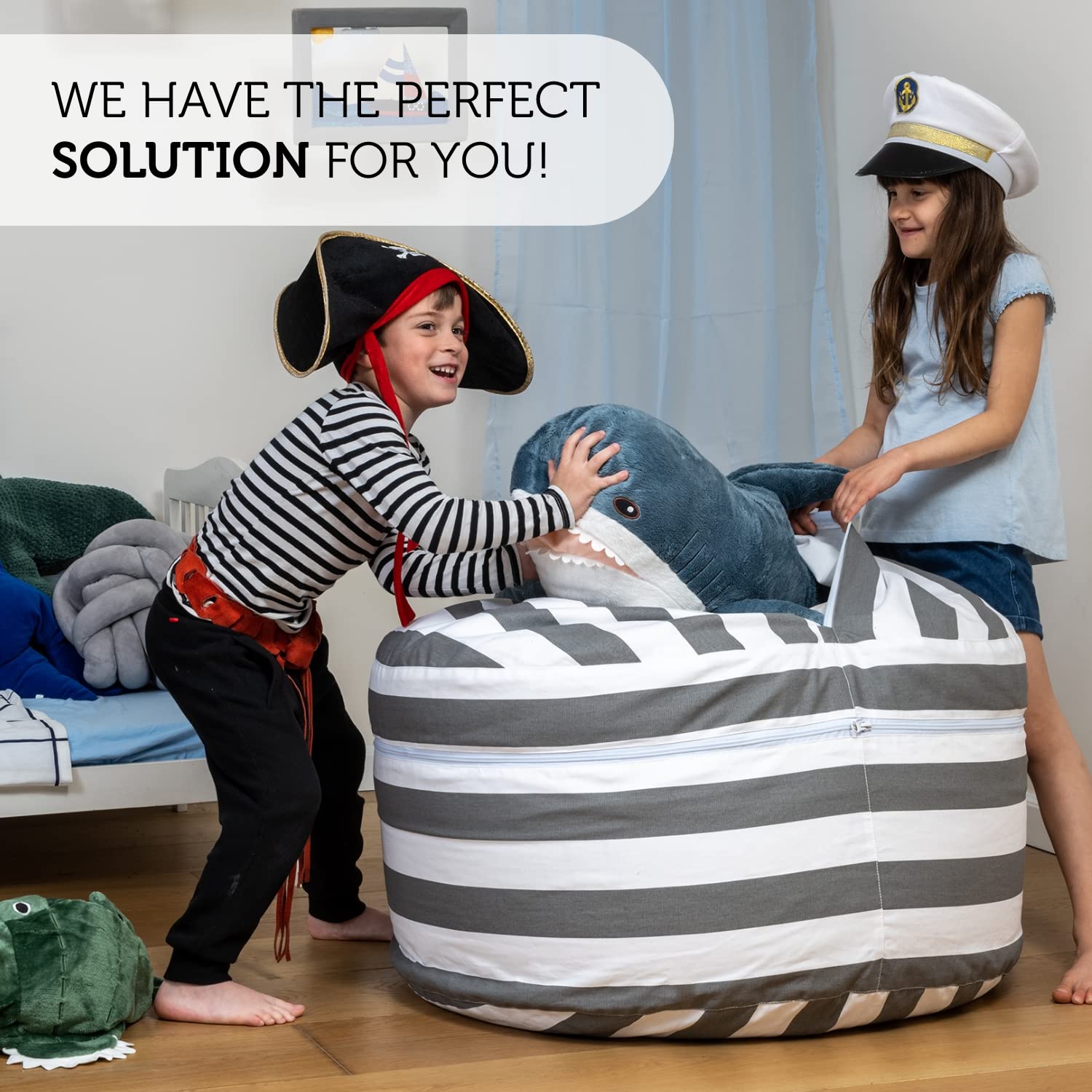 Stuffed Animal Storage Bean Bag Chair