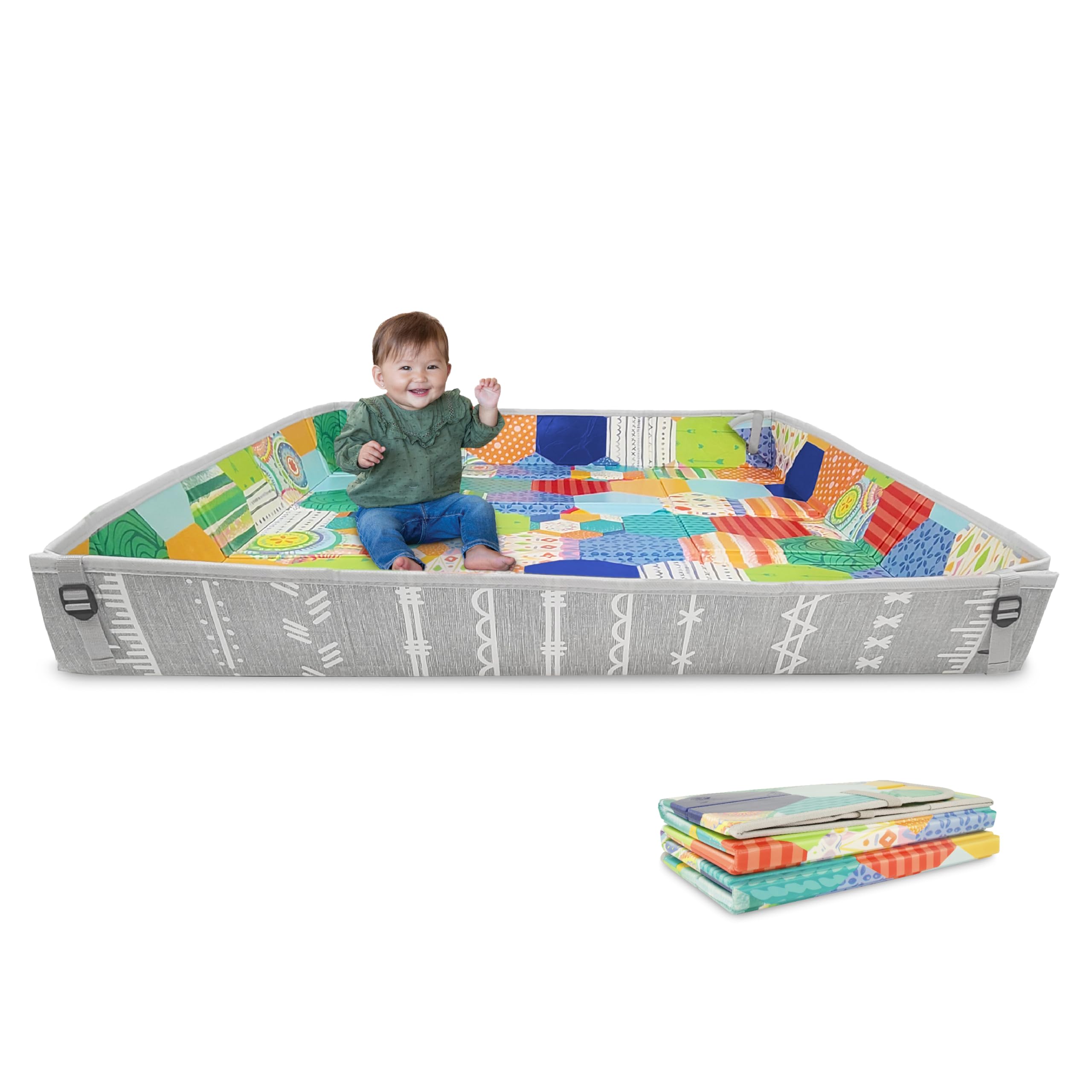 Foldable Soft Foam Play Mat, Baby Play Mat for Tummy Time & Floor Play