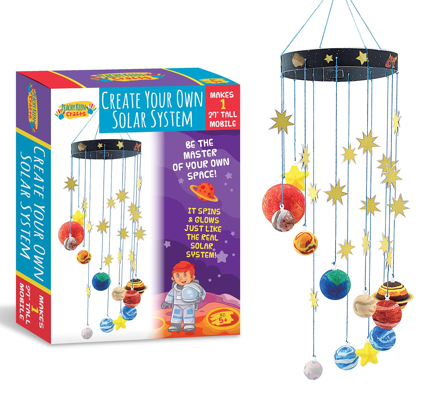 Learning Fun with 3D Solar System Kit: Complete DIY Mobile Hanging Model